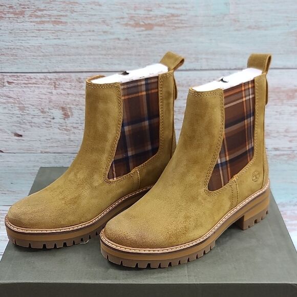 Timberland Courmayeur Valley Chelsea Medium Brown Suede NWOT - Picture 2 of 9